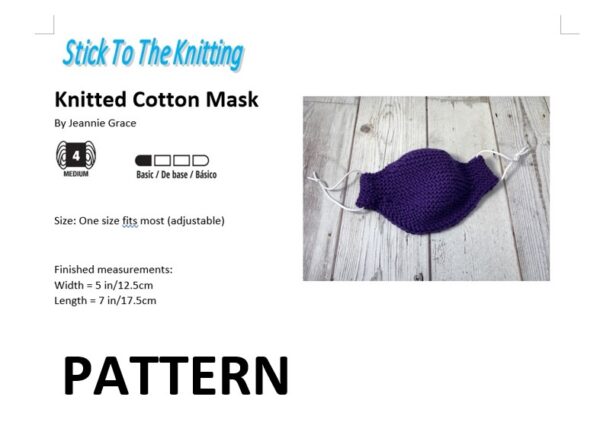 Cotton Knitted Mask E-PATTERN