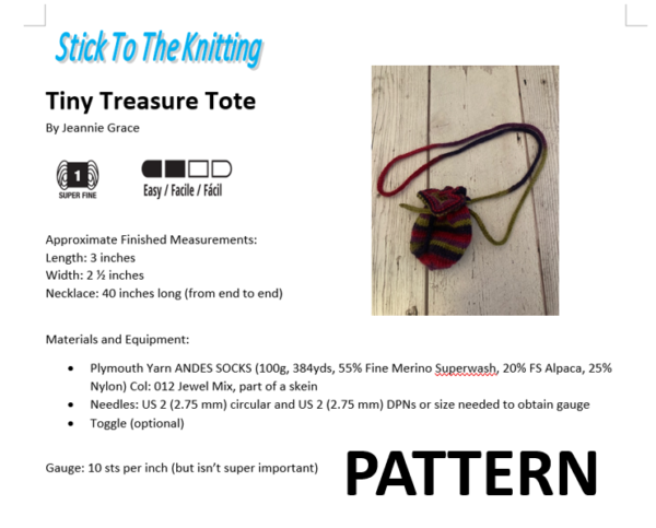 Tiny Treasure Tote E Pattern