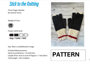 Three Finger Glovitts E-Pattern